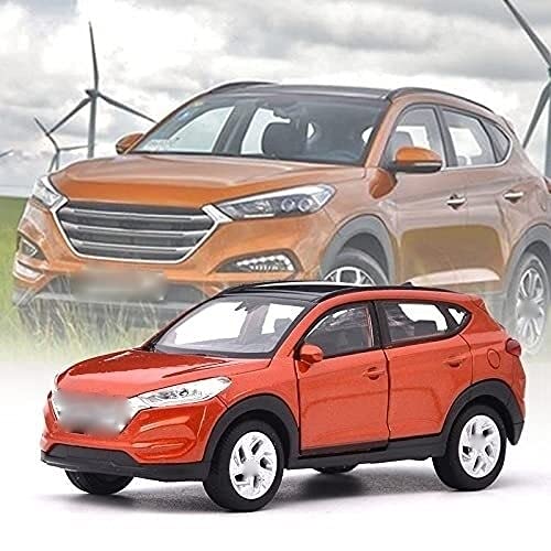 DMDYM Escala 1:36 para Tucson SUV Aleación Modelo Vehículo Fundido Presión Vehículo Juguete Niños Decorar (Color : Orange)