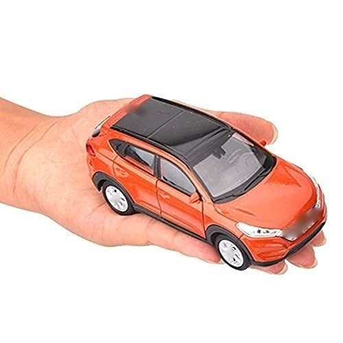 DMDYM Escala 1:36 para Tucson SUV Aleación Modelo Vehículo Fundido Presión Vehículo Juguete Niños Decorar (Color : Orange)