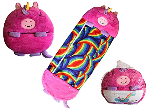 Doggy SnooZy (Rosa) - Snoozy Kids Almohada Saco de Dormir para niños 140 x 50 cm. Ideal para la Siesta; Siesta Bolsa, Ideal para Acampar. Un Bastante Doudou Que entregue Bolsa de la Siesta