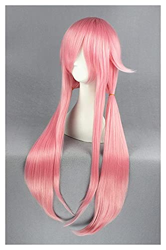 DONGYAO Pelucas Cosplay Anime Cosplay peluca con casquillo de peluca libre para Murata Tomosa Mirai Nikki Gasai Yuno Pelucas de pelo sintético