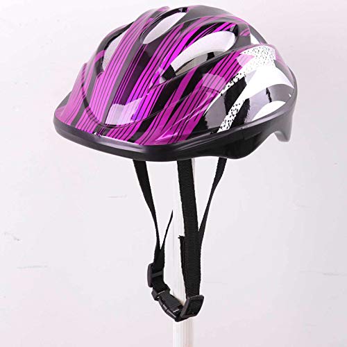 dPois Casco Infantil de Bicicleta Casco de Protección Seguridad Ajustable para Niñas Niños 3-10 Años Casco Tiburón Dinosaurio Rosado Talla única