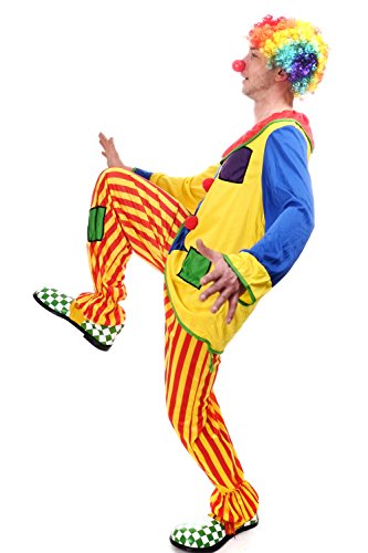 dressmeup DRESS ME UP - L204/M-0044C Disfraz payaso hombres circus cumpleaños niños Talla S / M