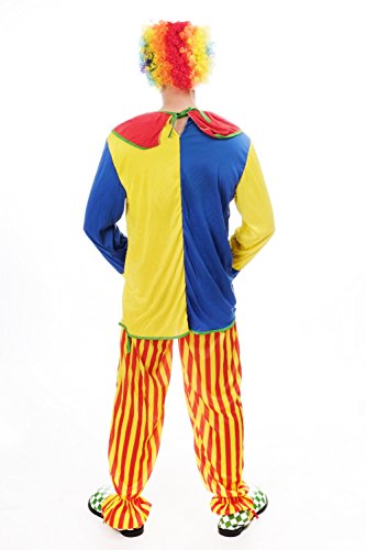 dressmeup DRESS ME UP - L204/M-0044C Disfraz payaso hombres circus cumpleaños niños Talla S / M