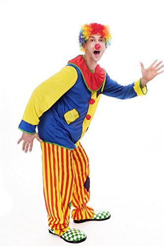 dressmeup DRESS ME UP - L204/M-0044C Disfraz payaso hombres circus cumpleaños niños Talla S / M