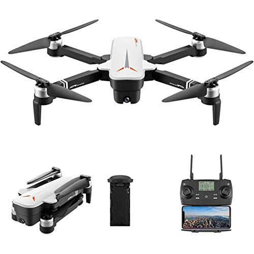 Drone GPS con cámara 4K para Adultos, 5G WiFi FPV RC Drone sin escobillas, posicionamiento de Flujo óptico, Modo sin Cabeza, retención de altitud, cuadricóptero RC Plegable Follow Me, 1 batería