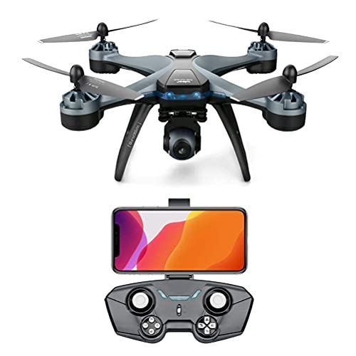 Drone GPS con Cámara 4K para Adultos, Drone GPS FPV Portátil, Quadcopter 5G WiFi RC Drone, Distancia De Control Remoto De 2000 M, Tiempo De Vuelo De 40 Minutos, 120 Grados; Gran Angular con 2 Pilas