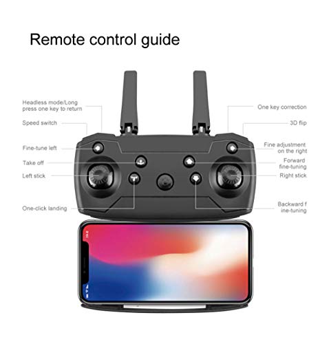 Drones E88 Pro 4K con cámara Dual para Adultos, niños y Principiantes, posicionamiento Visual de Drones Plegables WiFi FPV, cuadricóptero RC de preservación de Altura, Retorno automático