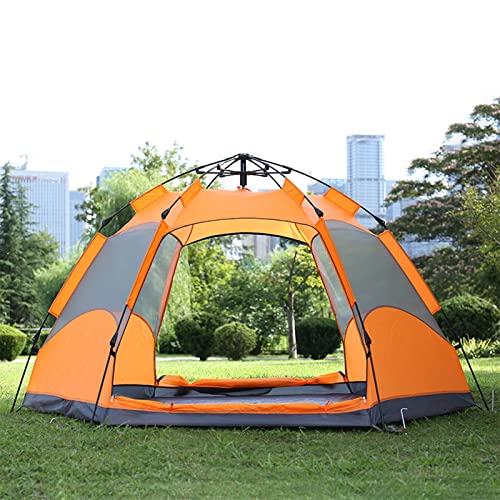 DUTUI 6-8 Personas Carpa Automática Hexagonal De Doble Capa Pesca De Invierno Tienda De Campaña Cálida A Prueba De Humedad para Acampar Al Aire Libre A Prueba De Frío,Azul