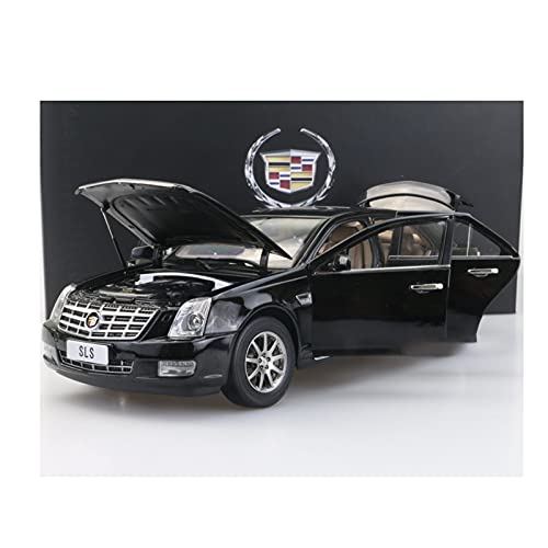 DXZJ Modelo de escala 1/18 para Cadillac SLS Sevilla fundido a troquel para coche, juguetes para niños y niñas, adornos de colección de metal negro, plástico, goma (tamaño: A)