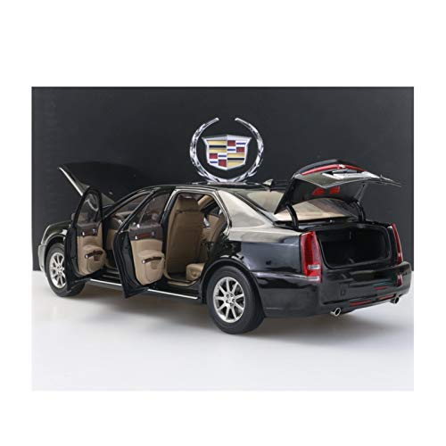 DXZJ Modelo de escala 1/18 para Cadillac SLS Sevilla fundido a troquel para coche, juguetes para niños y niñas, adornos de colección de metal negro, plástico, goma (tamaño: A)