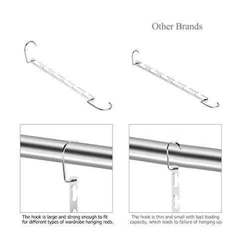 EDATOFLY 6pcs Magic Clothes Hanger Wonder Hangers Armario Armario Colgando Ganchos Abrigo de Metal Ropa Organizador