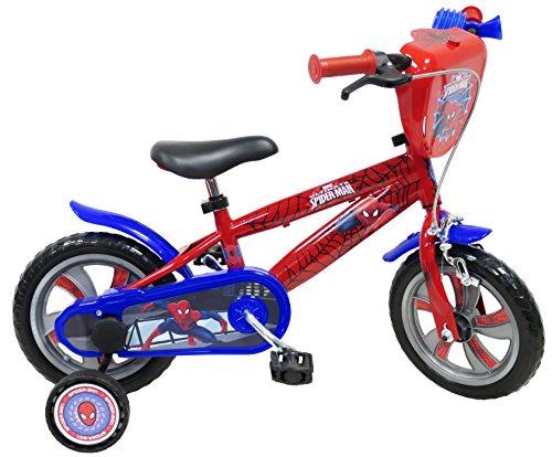 EDEN-BIKES Spider Man - Bicicleta Infantil, Multicolor, 12 Pulgadas