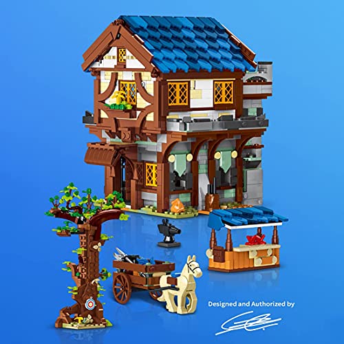 Edificio de casa modular, MOC-50101 de Gregor, 1724 piezas de casa modelo de arquitectura de bricolaje creativo de ciudad medieval del siglo, bloques de Street View compatibles con Lego Ideas 21325