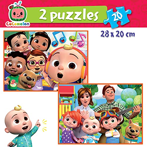 Educa 19137 Cocomelon. 2 Puzzles Infantiles de 20 Piezas. + 36 Meses, Multicolor