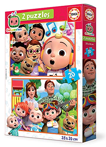 Educa 19137 Cocomelon. 2 Puzzles Infantiles de 20 Piezas. + 36 Meses, Multicolor