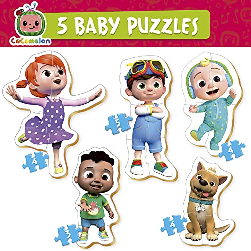 Educa 19139 Cocomelon. Baby Puzzles de Entre 3 y 5 Piezas para bebés. +24 Meses, Multicolor