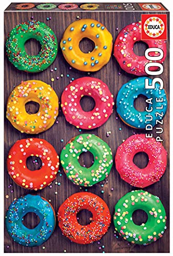 Educa Donuts de Colores. Puzzle de 500 Piezas. Ref. 19005, Multicolor