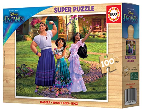 Educa Encanto Disney Puzzle de Madera con 100 Piezas