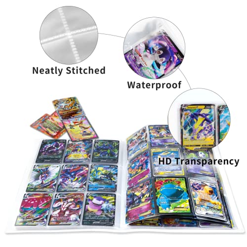 Egmelos Álbum de Cartas Coleccionables, Tarjetero es apto para Pokémon, 24 Páginas de Albunes Pokemon, con Capacidad para 432 Tarjetas (K1 Detective Pikachu）