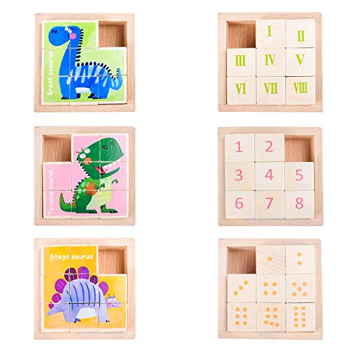 EKKONG Puzzles de Madera for Kids ,Animales Rompecabezas ,Juguetes Bebes, Jigsaw Wooden Puzzles Toy, Juguetes Montessori Puzzles,Juguetes niños 1 año 2 3 4 5 6 años , Best Birthday&Navidad Present