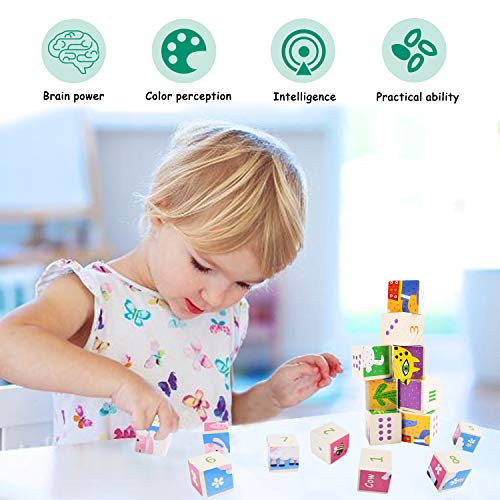 EKKONG Puzzles de Madera for Kids ,Animales Rompecabezas ,Juguetes Bebes, Jigsaw Wooden Puzzles Toy, Juguetes Montessori Puzzles,Juguetes niños 1 año 2 3 4 5 6 años , Best Birthday&Navidad Present