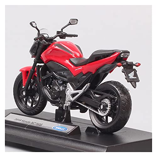 El Maquetas Coche Motocross Fantastico 1/18 para 2018 Honda NC750S Diecast Y Vehículos Juguete Modelo Motocicleta En Miniatura Regalo De Moto Favoritos De Pasatiempos Regalos Juegos Mas Vendidos