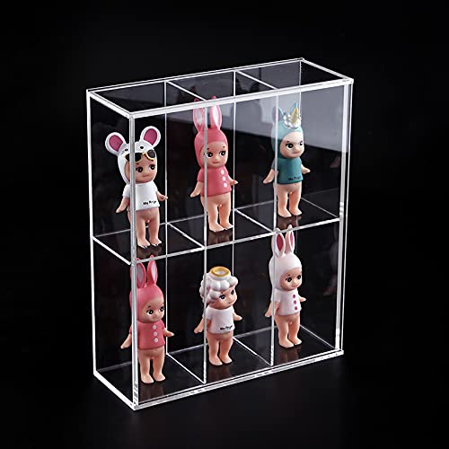 ELEpure Vitrina acrílico transparente montada con puerta corrediza, caja de presentación de juguetesa prueba de polvo,caja de presentación protector para figuras Funko Mini Pop【19,5 cm x 7 cm x 23 cm】