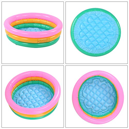 Emoshayoga Piscina para Niños, Piscina Inflable Colorida Piscina para Niños Resistente Y Duradera Natación para Niños para Bebés para Bebés(Grande)