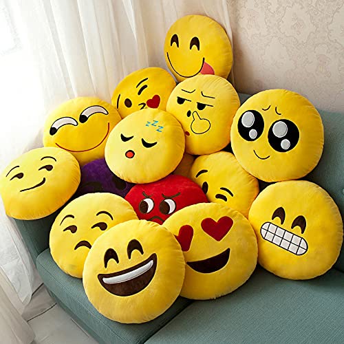 Emoticon Pack Almohada De Peluche De Juguete Regalos para Familiares Y Amigos. Juguetes De Peluche Los 33cm * los 33cm Gafas de Sol