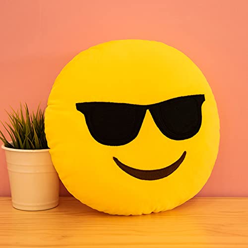 Emoticon Pack Almohada De Peluche De Juguete Regalos para Familiares Y Amigos. Juguetes De Peluche Los 33cm * los 33cm Gafas de Sol