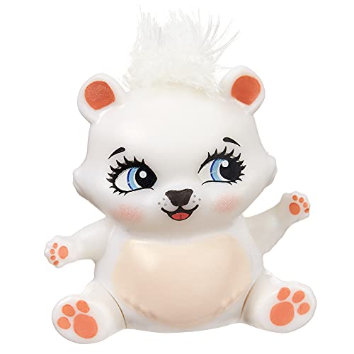 Enchantimals - Huevo Sorpresa con minimuñeca Pristina con Oso Polar y Pegatinas para Decorar el Huevo, Juguete Infantil GTM38