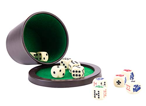 Engelhart - Cubilete de Juegos de Dados con Tapa de Doble Set - 300605