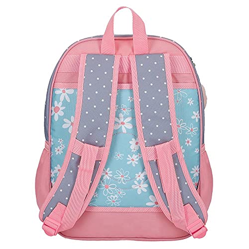 Enso Daisy Mochila Escolar Azul 30x38x12 cms Poliéster 13,68L