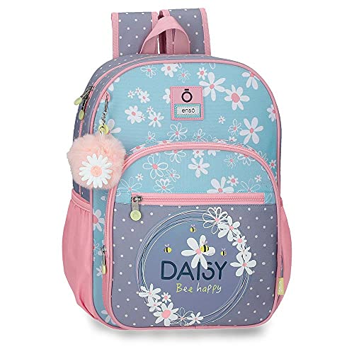 Enso Daisy Mochila Escolar Azul 30x38x12 cms Poliéster 13,68L