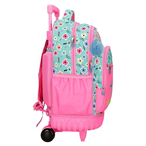 Enso Love The Nature Mochila 2 Ruedas Multicolor 33x44x21 cms Poliéster 30,49 L