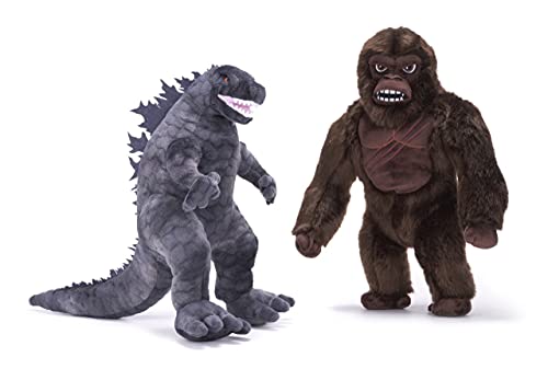 ENVI Juego de 2 juguetes de peluche King Kong y Godzilla de 12 pulgadas - Godzilla VS Kong