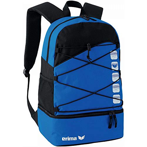 Erima GmbH 723340 Mochila Multifunción con Compartimento Inferior, Unisex, New Royal/Negro, 1