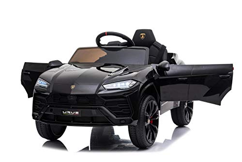 ES-TOYS Coche eléctrico niños Lamborghini Urus Radio, Mp3, EVA, Asiento de Cuero