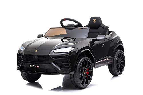 ES-TOYS Coche eléctrico niños Lamborghini Urus Radio, Mp3, EVA, Asiento de Cuero