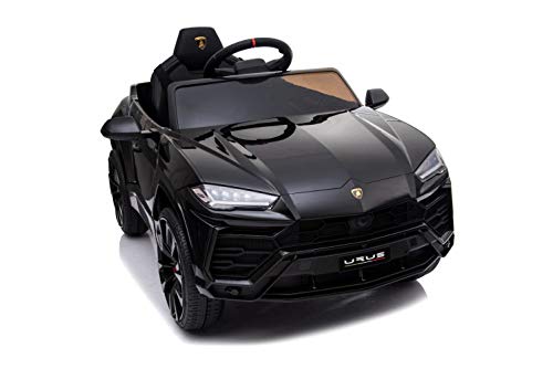 ES-TOYS Coche eléctrico niños Lamborghini Urus Radio, Mp3, EVA, Asiento de Cuero