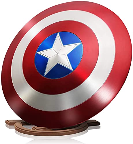 Escudo Capitan America Material ABS, Adulto y NiñOs 1: 1 Cosplay Props Retro Wall Creative Shield Bar Decoración 60CM B