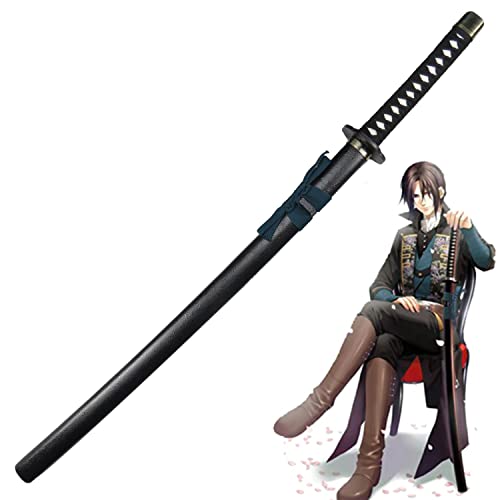 Espada de Halloween Cosplay Demon Slayer Anime Sword Katana Arma Prop Japonés Ninja Samurai Espada con vaina Anime Fans Colecciones Juguetes para niños (Tamaño: 80 cm)