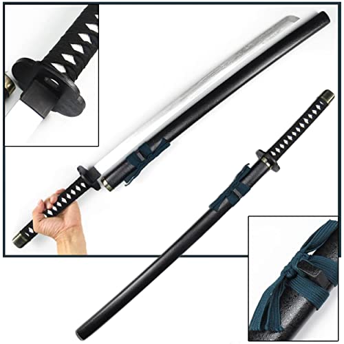 Espada de Halloween Cosplay Demon Slayer Anime Sword Katana Arma Prop Japonés Ninja Samurai Espada con vaina Anime Fans Colecciones Juguetes para niños (Tamaño: 80 cm)