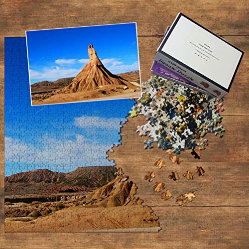 España Bardenas Pamplona Puzzle 1000 Piezas para Adultos Familia Rompecabezas Recuerdo Turismo Regalo