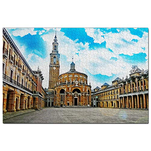 España Iglesia de San Pedro Gijón Puzzle 1000 Piezas para Adultos Familia Rompecabezas Recuerdo Turismo Regalo