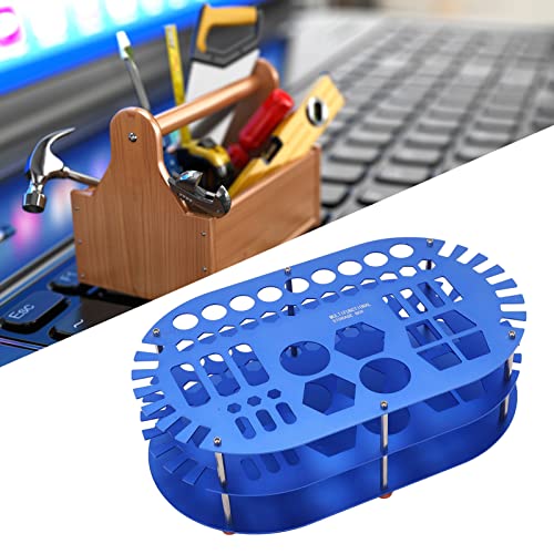 Estante Organizador de Escritorio, Soporte Organizador para Destornilladores, Resistente Al Desgaste, Estable, Flexible, Antideslizante para Hardware(R783B Azul)