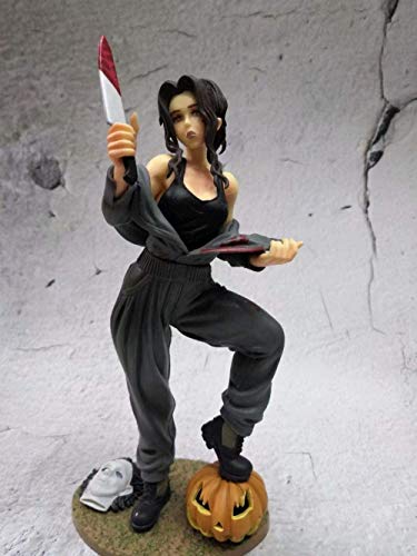 Estatua Coleccionable Michael Myers Halloween Femenino Girls Ver Figuras de acción de PVC Juguete Alto Aprox 21cm Mejor Regalo para niños Juguete acción Figura Escultura