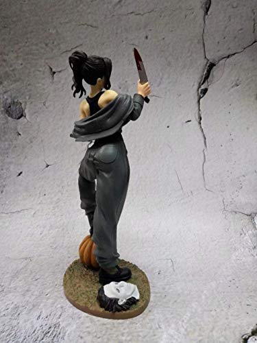 Estatua Coleccionable Michael Myers Halloween Femenino Girls Ver Figuras de acción de PVC Juguete Alto Aprox 21cm Mejor Regalo para niños Juguete acción Figura Escultura