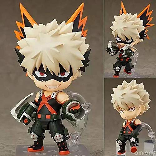 Estatua PVC Figuras De Acción Anime Figurita 10 Cm My Hero Academia PVC Figura De Acción Juguetes Figura De Anime Midoriya Izuku Bakugou Katsuki Todoroki Shouto Q Versión-No Box_Chinaconjunto De Fig