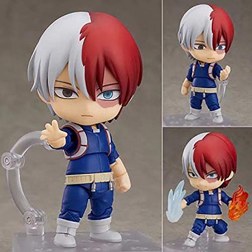 Estatua PVC Figuras De Acción Anime Figurita 10 Cm My Hero Academia PVC Figura De Acción Juguetes Figura De Anime Midoriya Izuku Bakugou Katsuki Todoroki Shouto Q Versión-No Box_Chinaconjunto De Fig